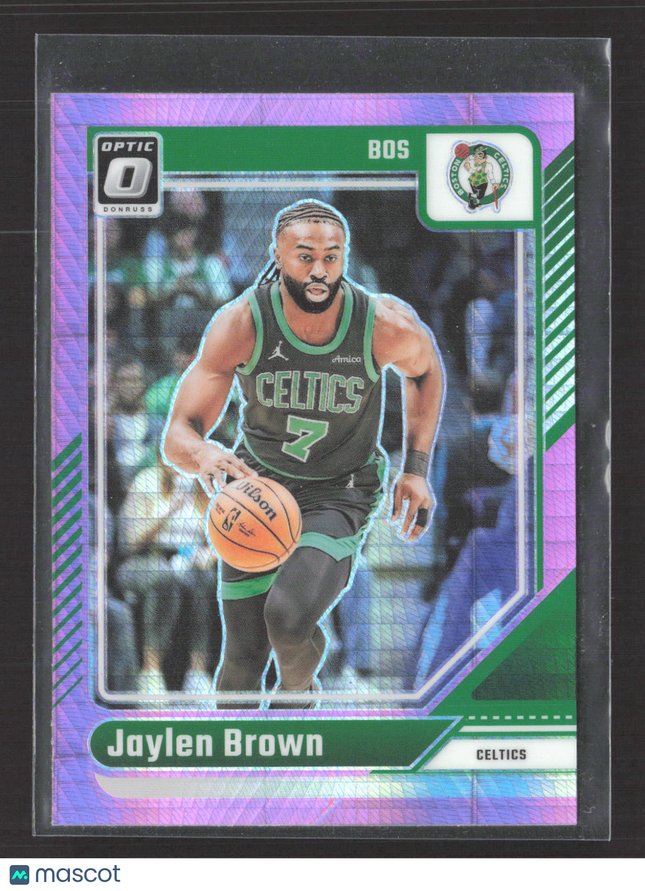 2025 Panini Donruss Optic Jaylen Brown #206 Pink Hyper