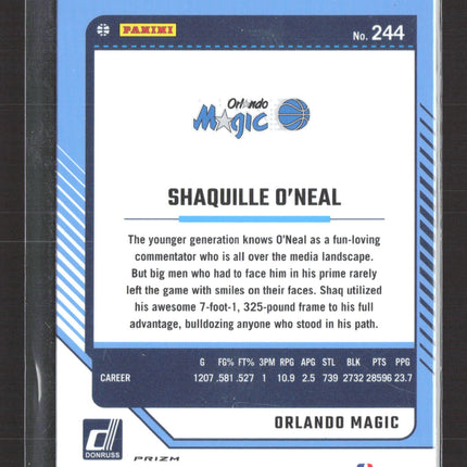 2025 Panini Donruss Optic Prizm Shaquille O'Neal #244 Pink Hyper