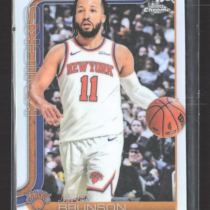 2025 Topps Chrome Jalen Brunson #101 Refractor