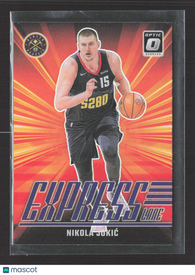 2025 Panini Donruss Optic Prizm Express Lane Nikola Jokic #3 Purple