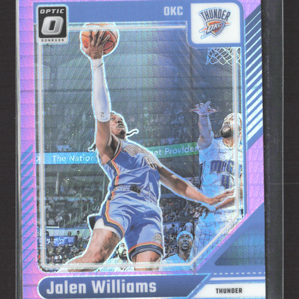 2025 Panini Donruss Optic Jalen Williams #225 Pink