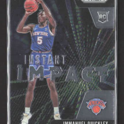 2021 Panini Prizm Instant Impact Immanuel Quickley #20 RC