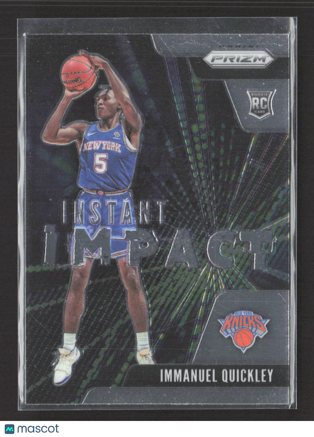2021 Panini Prizm Instant Impact Immanuel Quickley #20 RC