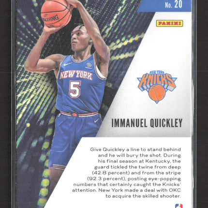 2021 Panini Prizm Instant Impact Immanuel Quickley #20 RC