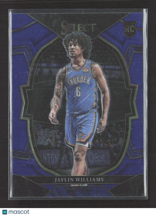 2023 Panini Select Concourse Jaylin Williams #99 Blue Prizm RC