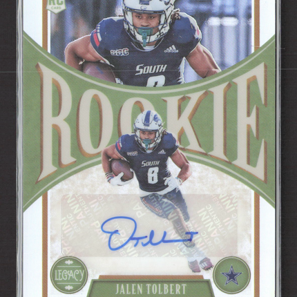 2022 Panini Legacy Football Jalen Tolbert #162 RC Auto