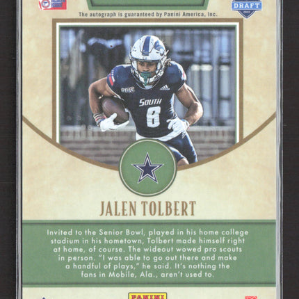 2022 Panini Legacy Football Jalen Tolbert #162 RC Auto