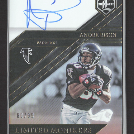 2023 Panini Limited Limited Monikers Andre Rison #MON-ARI 80/99 Auto