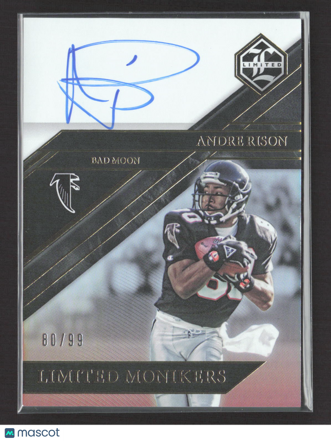 2023 Panini Limited Limited Monikers Andre Rison #MON-ARI 80/99 Auto