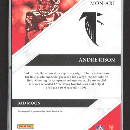 2023 Panini Limited Limited Monikers Andre Rison #MON-ARI 80/99 Auto