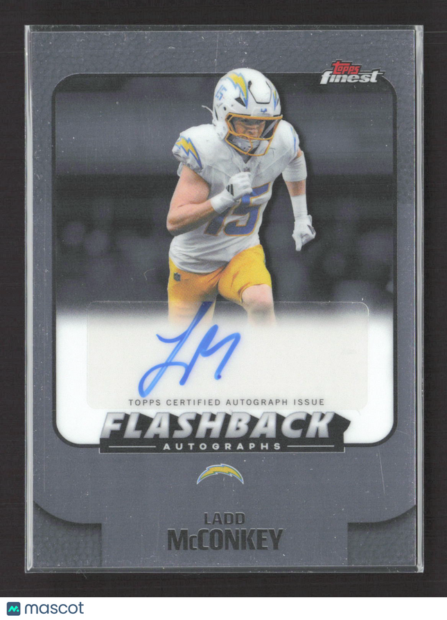 2025 Topps Finest Flashback Autographs Ladd McConkey #FBA-LM Auto