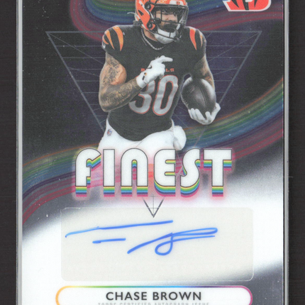 2025 Topps Finest Football Chase Brown #FA-CB Auto