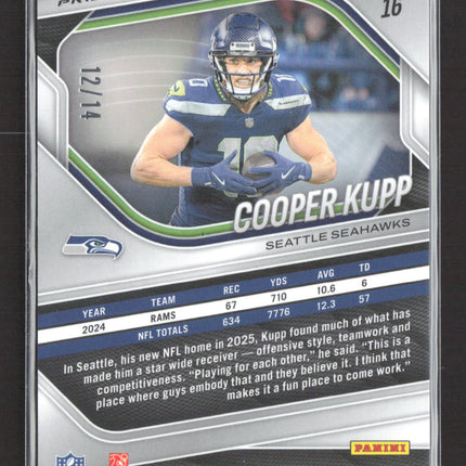 2025 Panini Prizm Cooper Kupp #16 Blue Scope 12/14