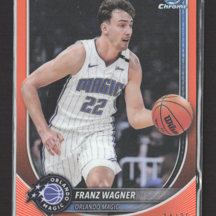 2025 Topps Bowman Chrome Franz Wagner #BCV-95 Orange 14/25