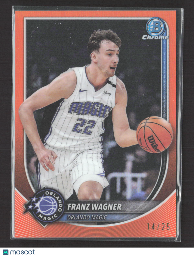 2025 Topps Bowman Chrome Franz Wagner #BCV-95 Orange 14/25
