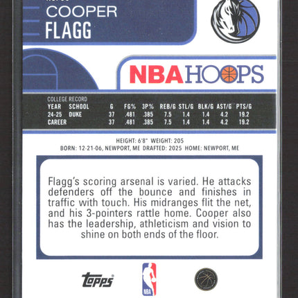 2026 Topps NBA Hoops Cooper Flagg #35 RC