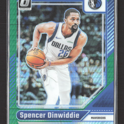 2025 Panini Donruss Optic Prizm Spencer Dinwiddie #54 Green