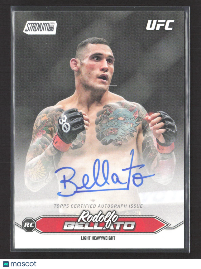 2025 Topps Stadium Club UFC Rodolfo Bellato #BCA-RBO RC Auto