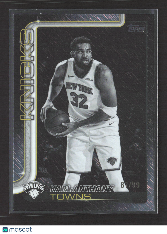 2025 Topps Flagship Karl-Anthony Towns #19 Blackout 87/99
