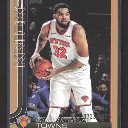 2025 Topps Flagship Karl-Anthony Towns #19 Gold 0723/2025
