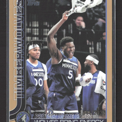 2025 Topps Flagship Anthony Edwards D'Angelo Russell #287 /2025