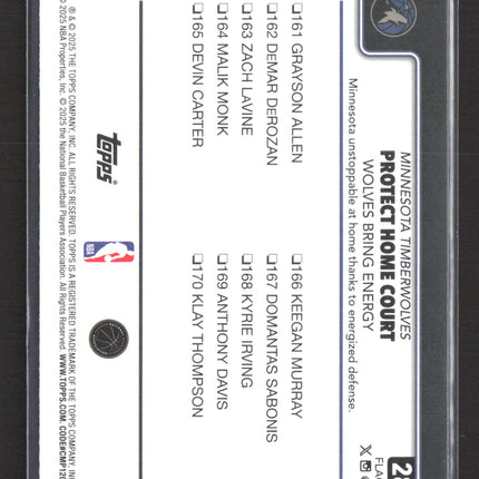 2025 Topps Flagship Anthony Edwards D'Angelo Russell #287 /2025