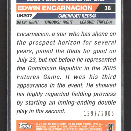 2005 Topps Update & Highlights Edwin Encarnacion #UH207 Gold 1297/2005
