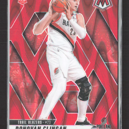 2025 Panini Mosaic Donovan Clingan #246 Red RC 166/299