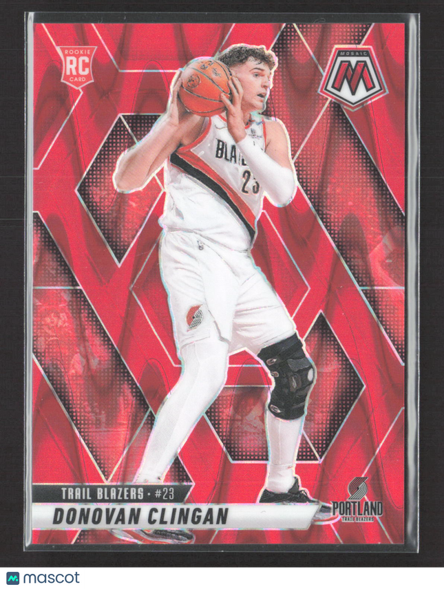 2025 Panini Mosaic Donovan Clingan #246 Red RC 166/299