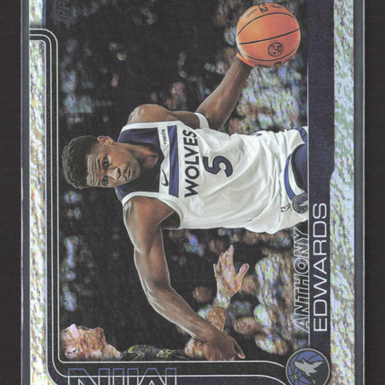2025 Topps Flagship Anthony Edwards #108 Foil