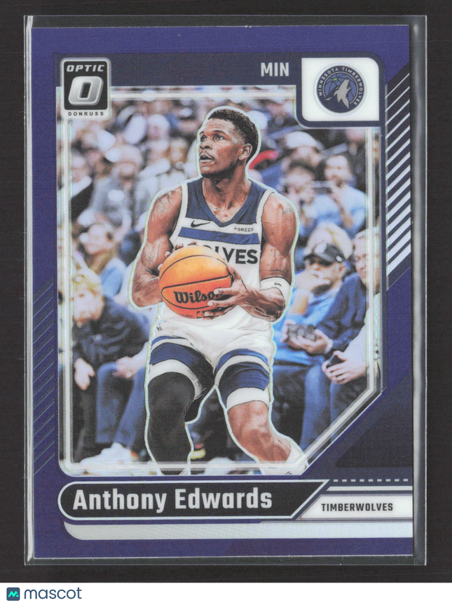 2025 Panini Donruss Optic Anthony Edwards #31 Purple