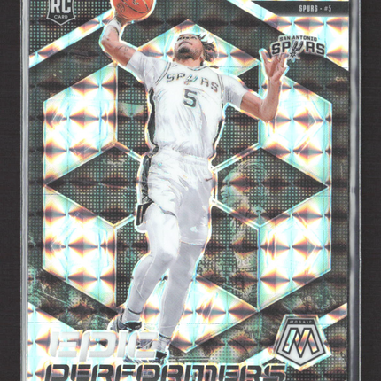 2025 Panini Mosaic Epic Performers Stephon Castle #15 Silver Prizm RC