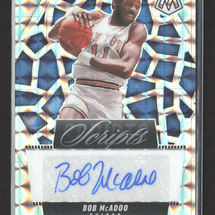 2025 Panini Mosaic Scripts Bob McAdoo #MS-BMA Silver Auto