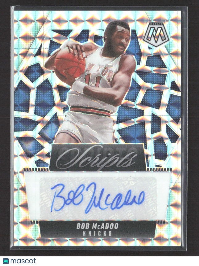 2025 Panini Mosaic Scripts Bob McAdoo #MS-BMA Silver Auto
