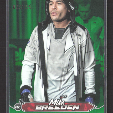 2025 Topps Stadium Club UFC Mike Breeden #12 Green RC 022/199