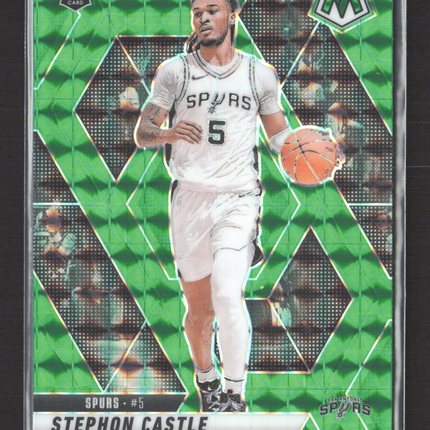 2025 Panini Mosaic Prizm Stephon Castle #236 Green RC