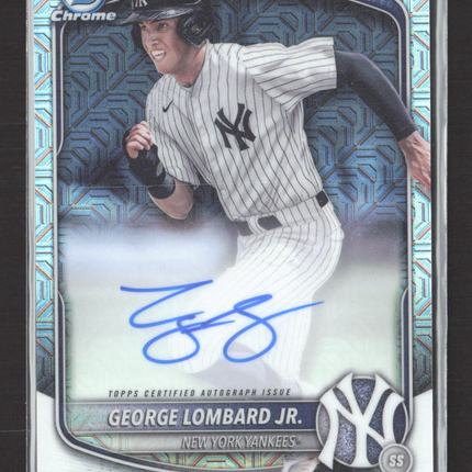 2025 Bowman Chrome George Lombard Jr. #BMA-GL Mojo Refractor Auto