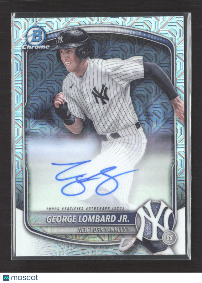 2025 Bowman Chrome George Lombard Jr. #BMA-GL Mojo Refractor Auto