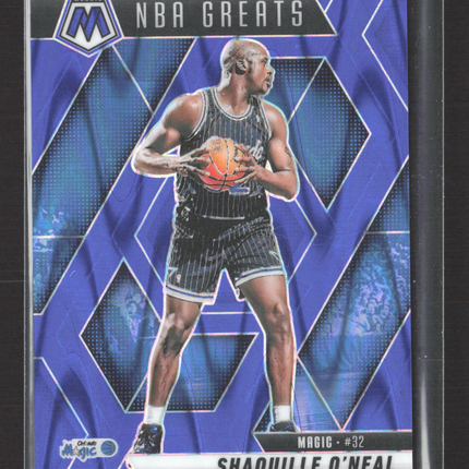 2025 Panini Mosaic NBA Greats Shaquille O'Neal #297 Blue 031/149