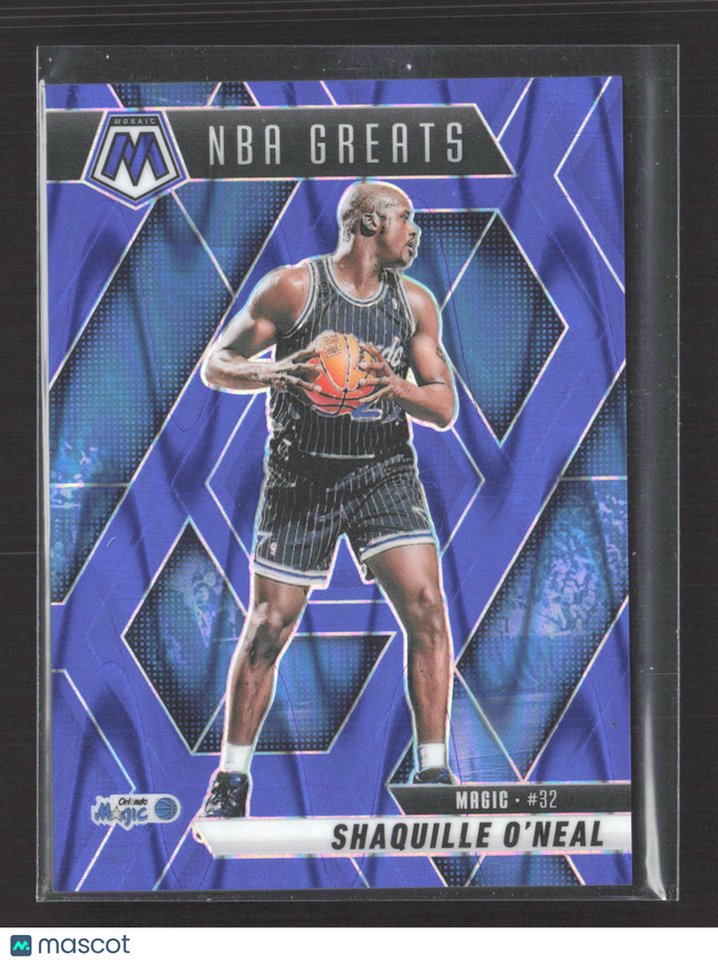 2025 Panini Mosaic NBA Greats Shaquille O'Neal #297 Blue 031/149