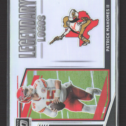 2021 Panini Donruss Optic Prizm Legendary Logos Patrick Mahomes II #LL-10