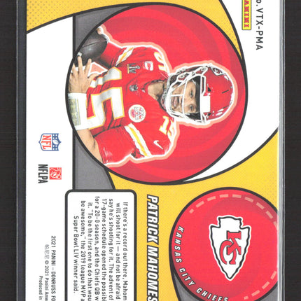 2021 Panini Donruss Vortex Patrick Mahomes II #VTX-PMA