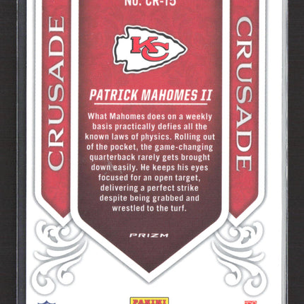 2023 Panini Rookies & Stars Crusade Prizm Patrick Mahomes II #CR-15