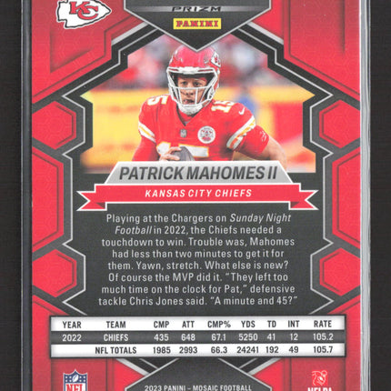 2023 Panini Prizm Mosaic Patrick Mahomes II #251 National Pride