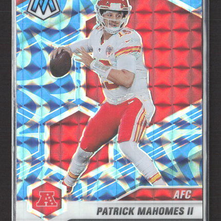 2021 Panini Prizm Mosaic Patrick Mahomes II #221 blue