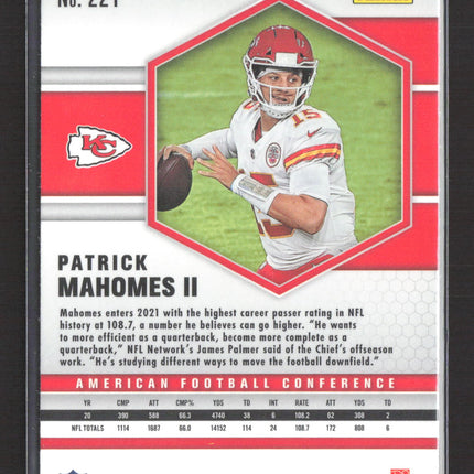 2021 Panini Prizm Mosaic Patrick Mahomes II #221 blue