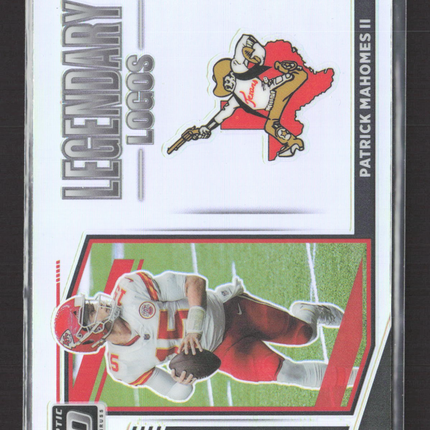 2021 Panini Donruss Optic Prizm Legendary Logos Patrick Mahomes II #LL-10