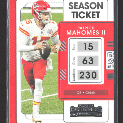 2021 Panini Contenders Football Patrick Mahomes II #47