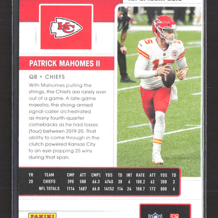 2021 Panini Contenders Football Patrick Mahomes II #47