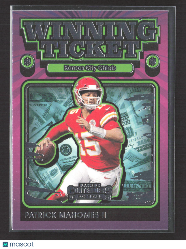 2021 Panini Contenders Winning Ticket Patrick Mahomes II #WT-PMA